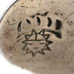 Riley Polequaptewa & Hopi Silver Crafts Guild - Hopi - Silver Overlay Bracelet c. 1970-80s, size 6.75