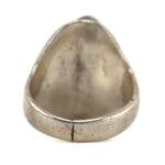 Leekity Family - Zuni - Turquoise Nugget and Silver Ring c. 1950s, size 5.75