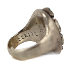 Leekity Family - Zuni - Turquoise Nugget and Silver Ring c. 1950s, size 5.75