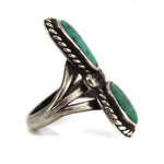 Navajo - Turquoise and Silver Ring c. 1950s, size 7