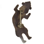 Zuni - Multi-Stone Inlay and Silver Rainbow God Pin c. 1930-40s, 2" x 3"