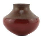 Virginia Garcia (b. 1963) - Santa Clara/San Juan Redware Vase c. 1980-90s, 6" x 7"