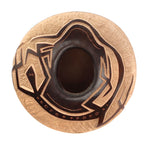 Jody Naranjo (b. 1969) - Santa Clara Miniature Sgraffito Jar with Lizard Design c. 1994, 1" x 2"