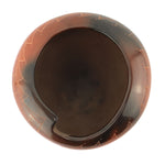 Polly Rose Folwell (b. 1962) - Santa Clara Asymmetrical Redware Sgraffito Jar with Fire Clouds c. 1990-2000s, 3.25" x 5"