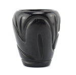 Helen Shupla (1928-1985) - Santa Clara Black Vase with Carved Avanyu Design c. 1960-70s, 4" x 3.5"