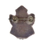 Zuni - Multi-Stone Inlay and Silver Knifewing God Pin c. 1940-50s, 1.5" x 1"