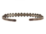 Zuni - Turquoise and Silver Row Bracelet c. 1940s, size 6