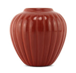 Alvin Baca (b. 1966) - Santa Clara Redware Melon Jar c. 1990s, 3.375" x 3.375"