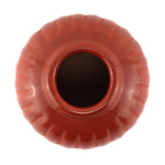 Alvin Baca (b. 1966) - Santa Clara Redware Melon Jar c. 1990s, 3.375" x 3.375"