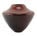 Alice Cling (b. 1946) - Navajo Redware Vase with Fire Clouds c. 1990-2000s, 5.375" x 6.5"
