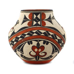 Wanda Aragon Dzinats'ituwits'a (b. 1948) - Acoma Polychrome Vase with Heartline Deer Design c. 1990, 2.5" x 2.75"