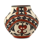 Wanda Aragon Dzinats'ituwits'a (b. 1948) - Acoma Polychrome Vase with Heartline Deer Design c. 1990, 2.5" x 2.75"