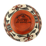 Wanda Aragon Dzinats'ituwits'a (b. 1948) - Acoma Polychrome Vase with Heartline Deer Design c. 1990, 2.5" x 2.75"