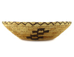 Tohono O'odham Basket with Geometric Design c. 1960s, 3.375" x 13"
