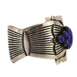 Rick Martinez - Navajo - Lapis Lazuli and Sterling Silver Bracelet c. 1980s, size 6.5