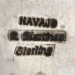 Rick Martinez - Navajo - Lapis Lazuli and Sterling Silver Bracelet c. 1980s, size 6.5