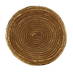 Klickitat Polychrome Basket with Zig-Zag Design and Fluted Rim c. 1900s, 13" x 10"