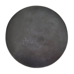 Maria Martinez (1887-1980) - San Ildefonso Black on Black Gunmetal Plate, signed Maria Poveka and Painted by Popovi Da c. 1960s, 6" diameter