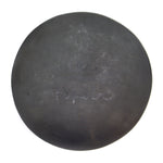 Maria Martinez (1887-1980) and Popovi Da (1922-1971) - San Ildefonso Black on Black Gunmetal Plate with Feather Design c. 1960s, 6" diameter