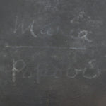 Maria Martinez (1887-1980) and Popovi Da (1922-1971) - San Ildefonso Black on Black Gunmetal Plate with Feather Design c. 1960s, 6" diameter