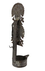 Spanish Colonial Tin Candlestick Holder Set, 11" x 2.75" x 4.25"