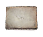 Mexican - Vintage Silver Lidded Box with Carved Malachite Inlay, 1.25" x 4.25" x 3.25"