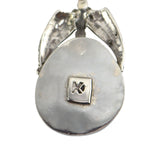 Miramontes - Morenci Turquoise with Sterling Silver Feathers and Onyx Beads, 25" length