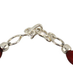 Miramontes - Jasper Stone with a Sapphire Gem and Venetian Beads Necklace, 24" length