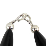 Miramontes - Russian Charoite and Silver Naja with Long Faceted Onyx Beads, 26" length