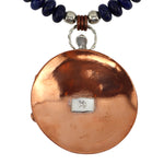 Miramontes - Changing Woman Pendant with Lapis Rondell Beads, 26" length