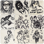 Shonto Begay - Group of 61 Coaster Drawings