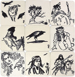 Shonto Begay - Group of 61 Coaster Drawings