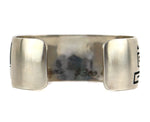 Harold Lomayaktewa - Hopi - Sterling Silver Overlay Bracelet with Pictorial Designs c. 1980-90s, size 6.75
