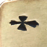 Navajo - Coral Chip Inlay and Silver Bracelet with Stamped Design c. 1970s, size 6.25