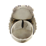 Albert Jake (b. 1959) - Navajo - Turquoise and Sterling Silver Ring c. 1990-2000s, size 6.75