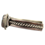 Darrell Victor - Apache - Turquoise and Silver Bracelet c. 1990-2000s, size 6.25