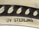 Darrell Victor - Apache - Turquoise and Silver Bracelet c. 1990-2000s, size 6.25