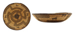 Apache Basket with Deer and Whirling Logs Design c. 1940-60s, 4" x 17.5"