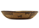 Apache Basket with Deer and Whirling Logs Design c. 1940-60s, 4" x 17.5"
