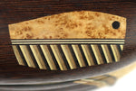 Terry Evans - Wenge with Handle, Inlay, and Legs Wood Lidded Box, 8" x 7.25" x 4"