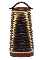 Terry Evans - Grenadillo Wood Lidded Box with Handle, 12" x 5.5" x 3.9"