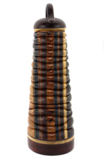 Terry Evans - Grenadillo Wood Lidded Box with Handle, 12" x 5.5" x 3.9"