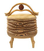 Terry Evans - Box with Double Handle and Bead, 9.6" x 7"