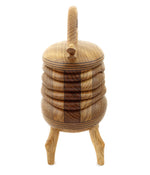 Terry Evans - Box with Double Handle and Bead, 9.6" x 7"