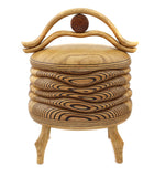 Terry Evans - Box with Double Handle and Bead, 9.6" x 7"