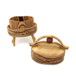 Terry Evans - Box with Double Handle and Bead, 9.6" x 7"