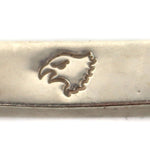 Fernando Benally - Navajo - Turquoise and Jet Inlay and Silver Link Bracelet c. 1990s, 7" length