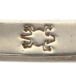 Fernando Benally - Navajo - Turquoise and Jet Inlay and Silver Link Bracelet c. 1990s, 7" length