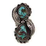 Navajo - Turquoise and Silver Ring c. 1950-60s, size 8.5