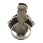 Madeline Beyuka (b. 1935) - Zuni - Multi-Stone Channel Inlay and Silver Ring with Water Carrier Design c. 1960-70s, size 4.75